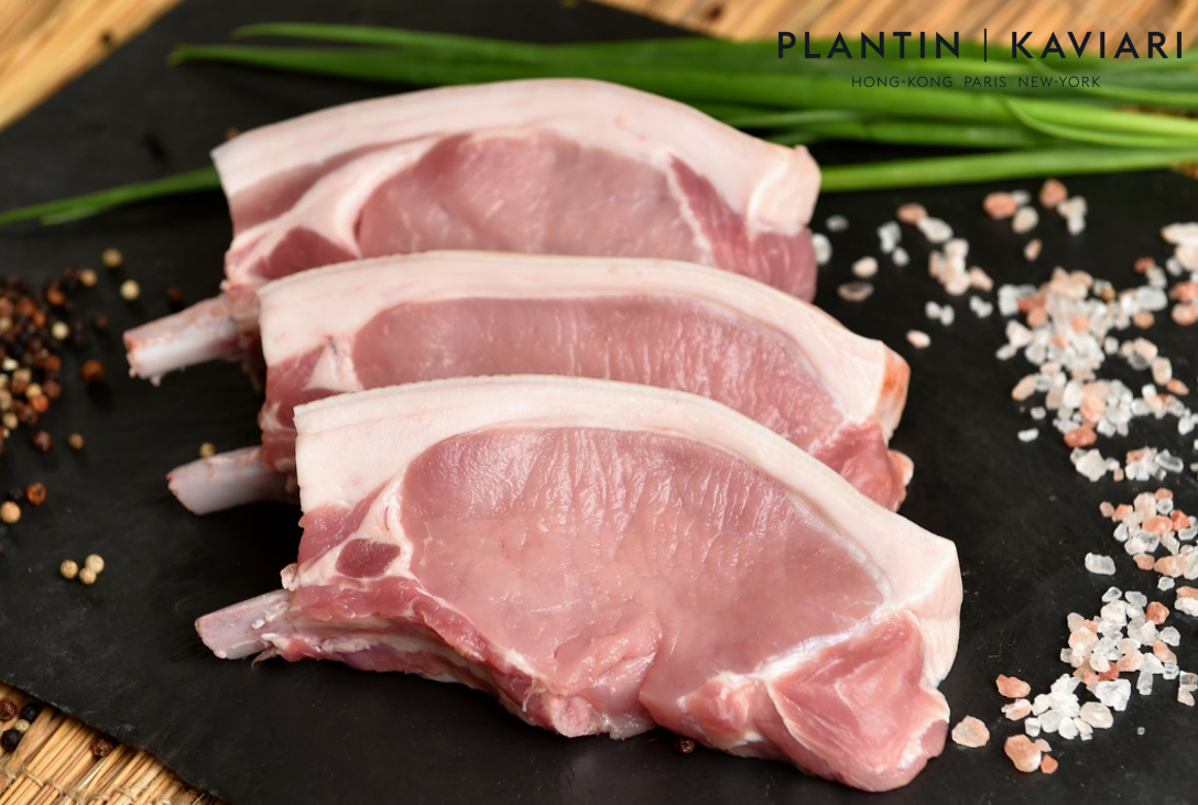Pork Chops Plantin Kaviari Caviar Truffle Experts