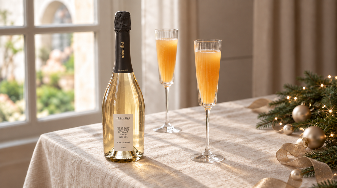 Bellini Mocktail : White Peach and Pinot Noir