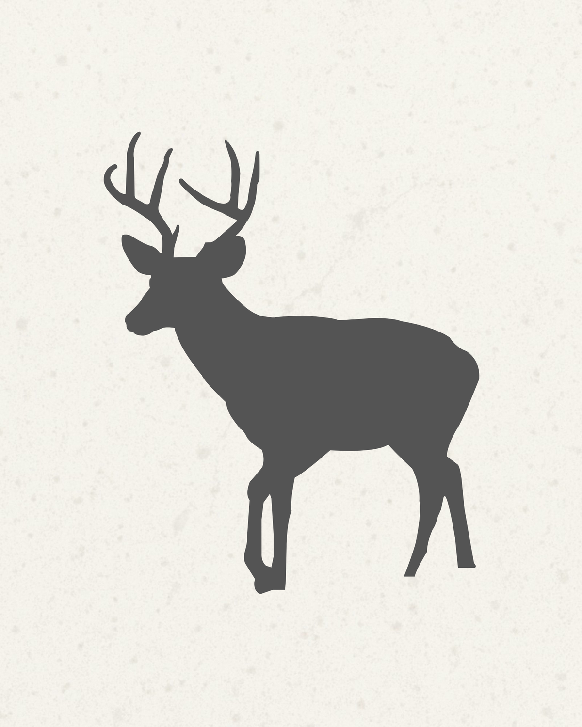 Frozen Red Deer Medallion